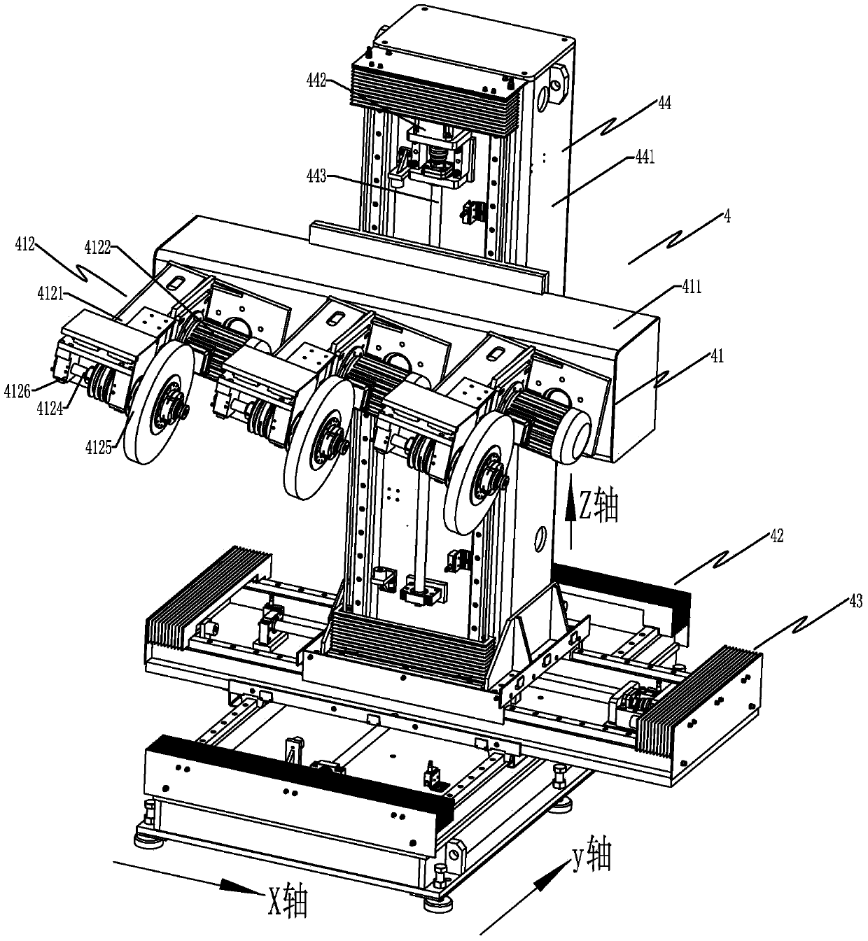 A new multi-station disc type cloth wheel polishing machine