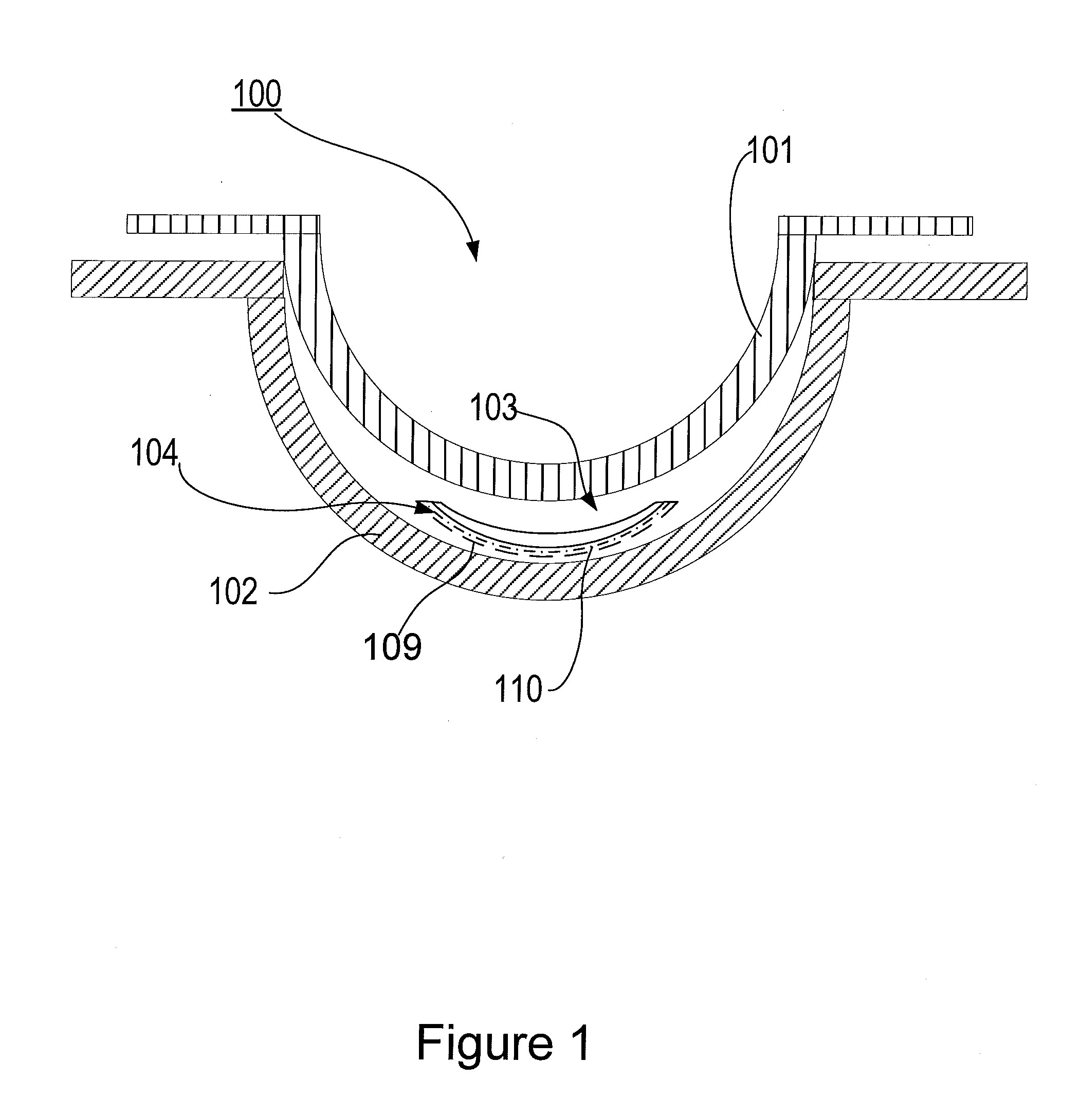 Variable optic ophthalmic device including shaped liquid crystal elements and polarizing elements