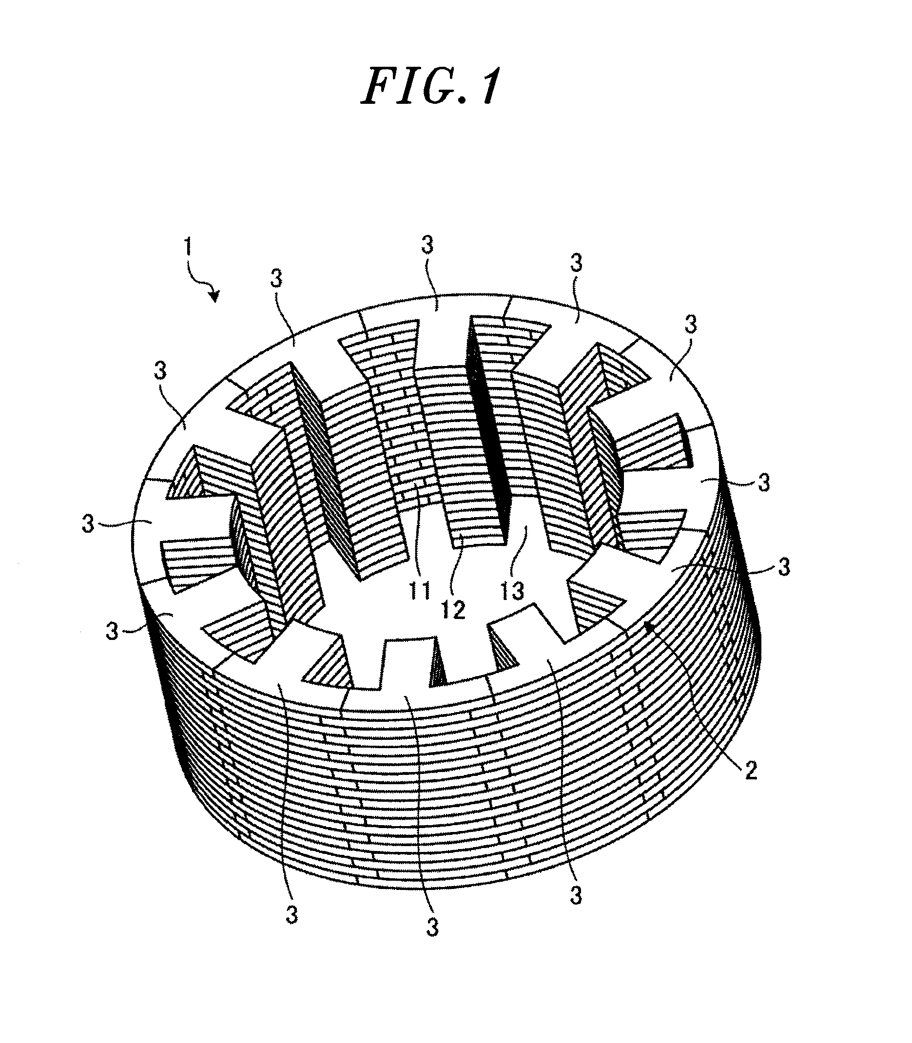 Stator core, split core block, stator manufacturing method and rotary electric machine