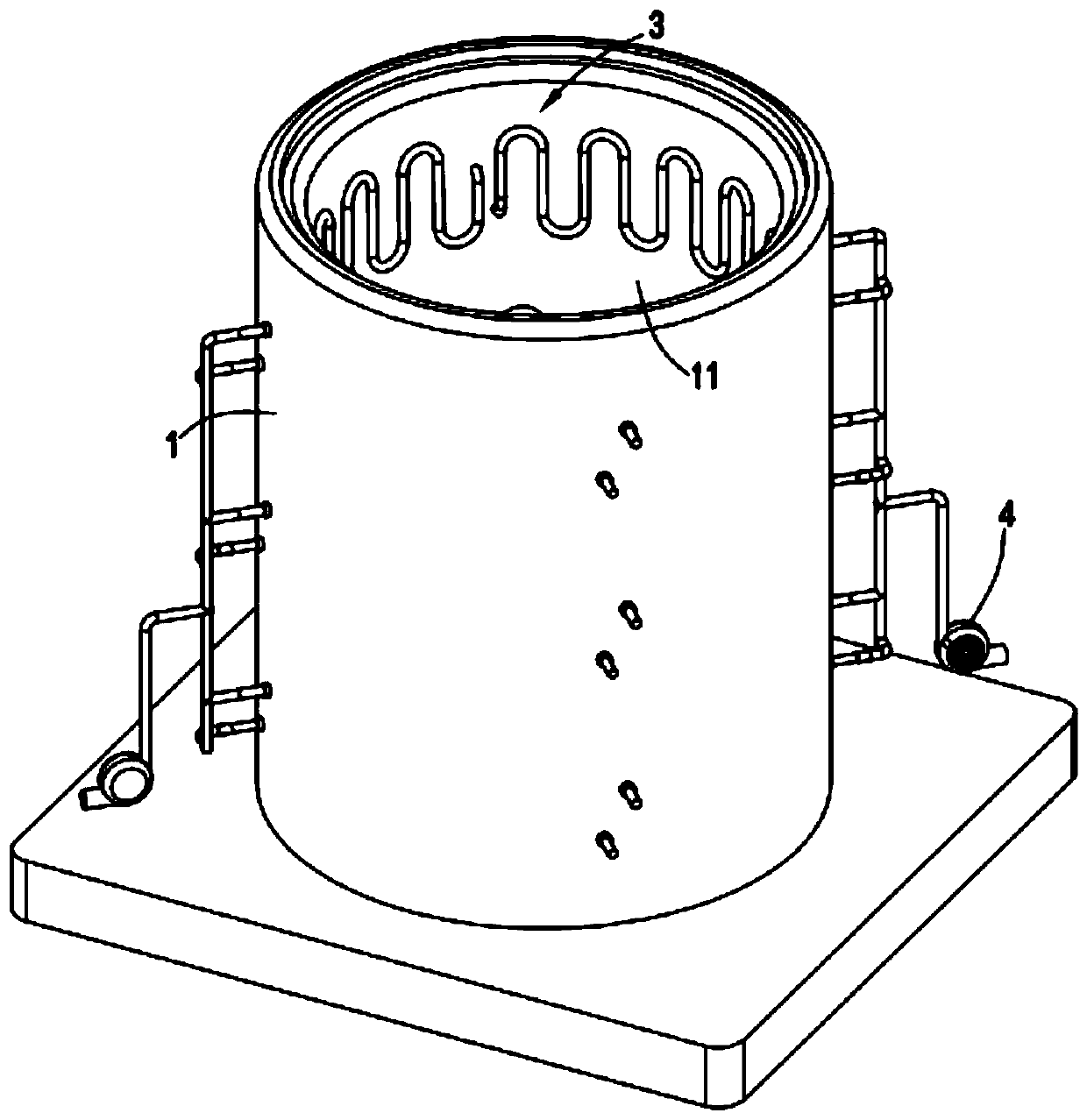 Efficient cooling industrial furnace