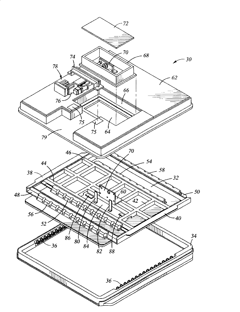 Ganged scanning of multiple magnetrons, especially two level folded magnetrons