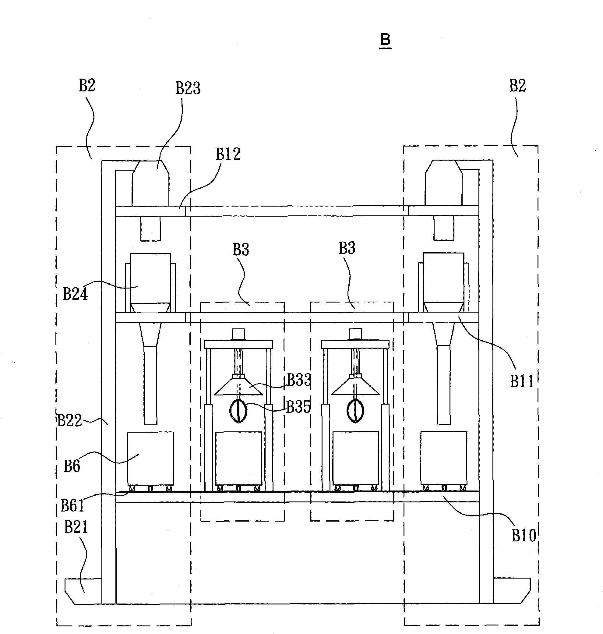 Horizontal battery production system