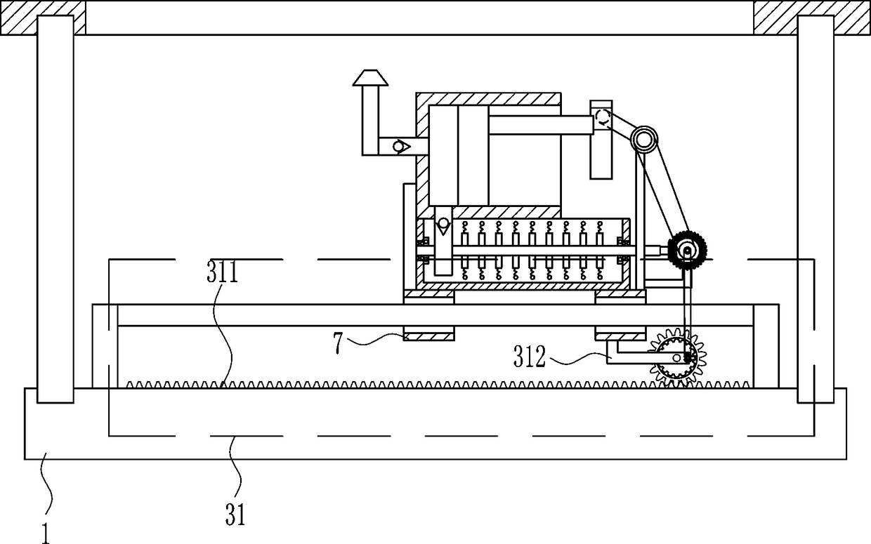 Cloth block color spraying equipment used for textile dyeing