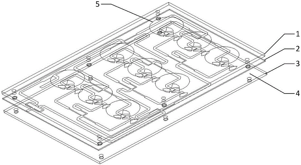 Broadband circularly polarized microstrip antenna array with C waveband gap coupled feeding