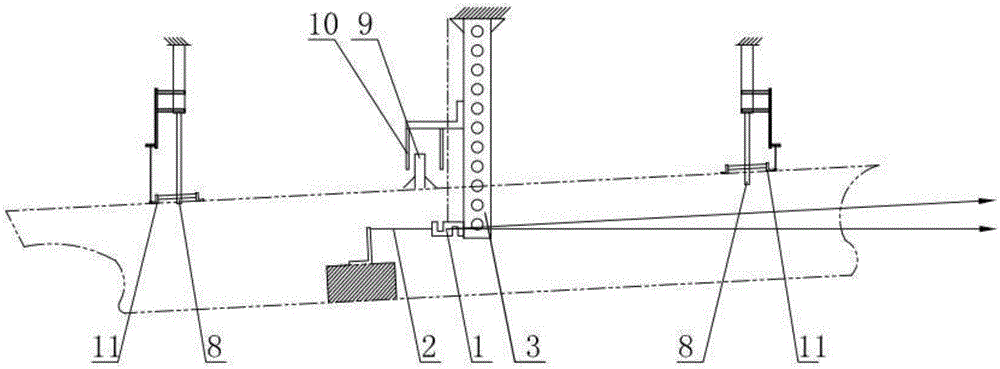 Device and method for measuring resistance and postures of ship module