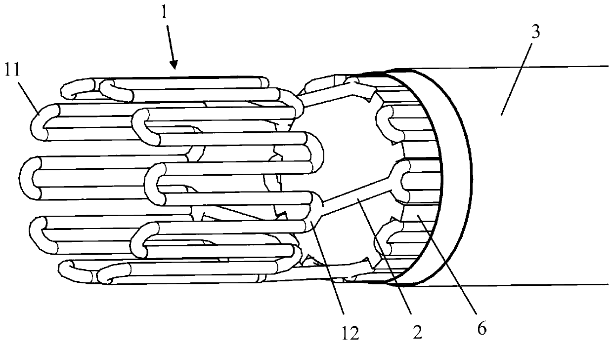 Self-expansion support and pushing system thereof