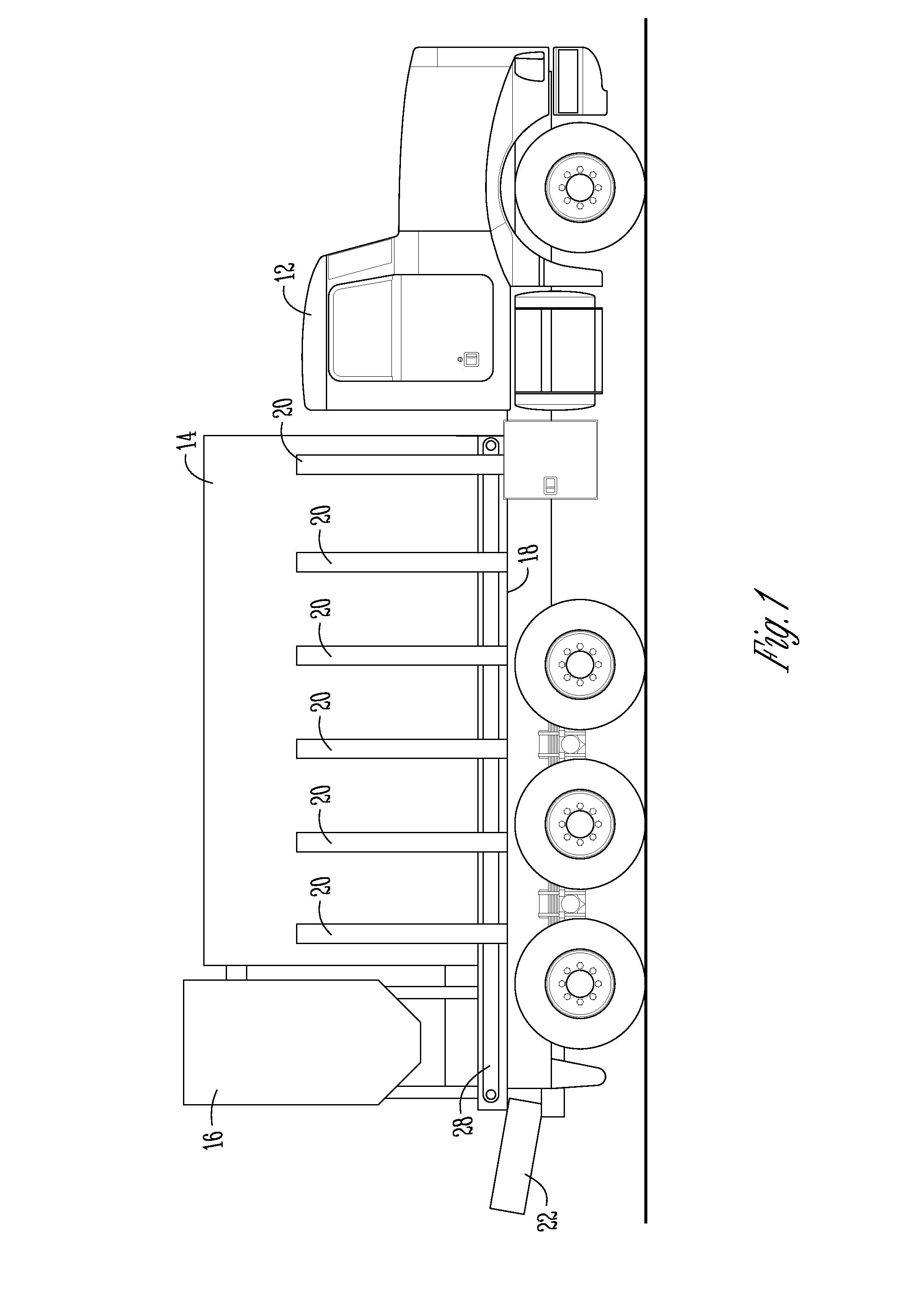 Volumetric mixer with water tank and oil tank inside aggregate bin