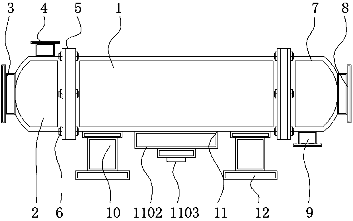 Casing heat exchanger with irregular-shaped inner tube