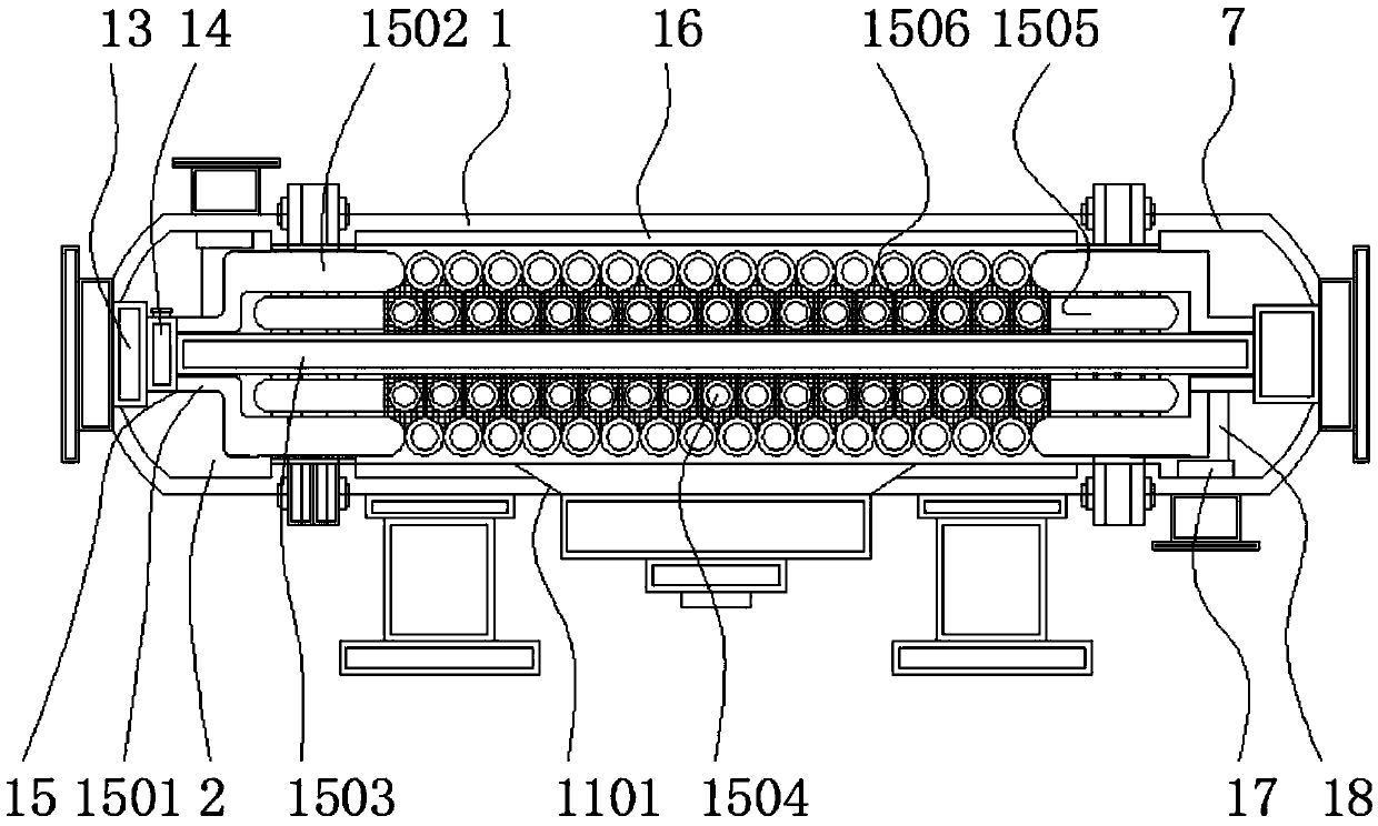 Casing heat exchanger with irregular-shaped inner tube