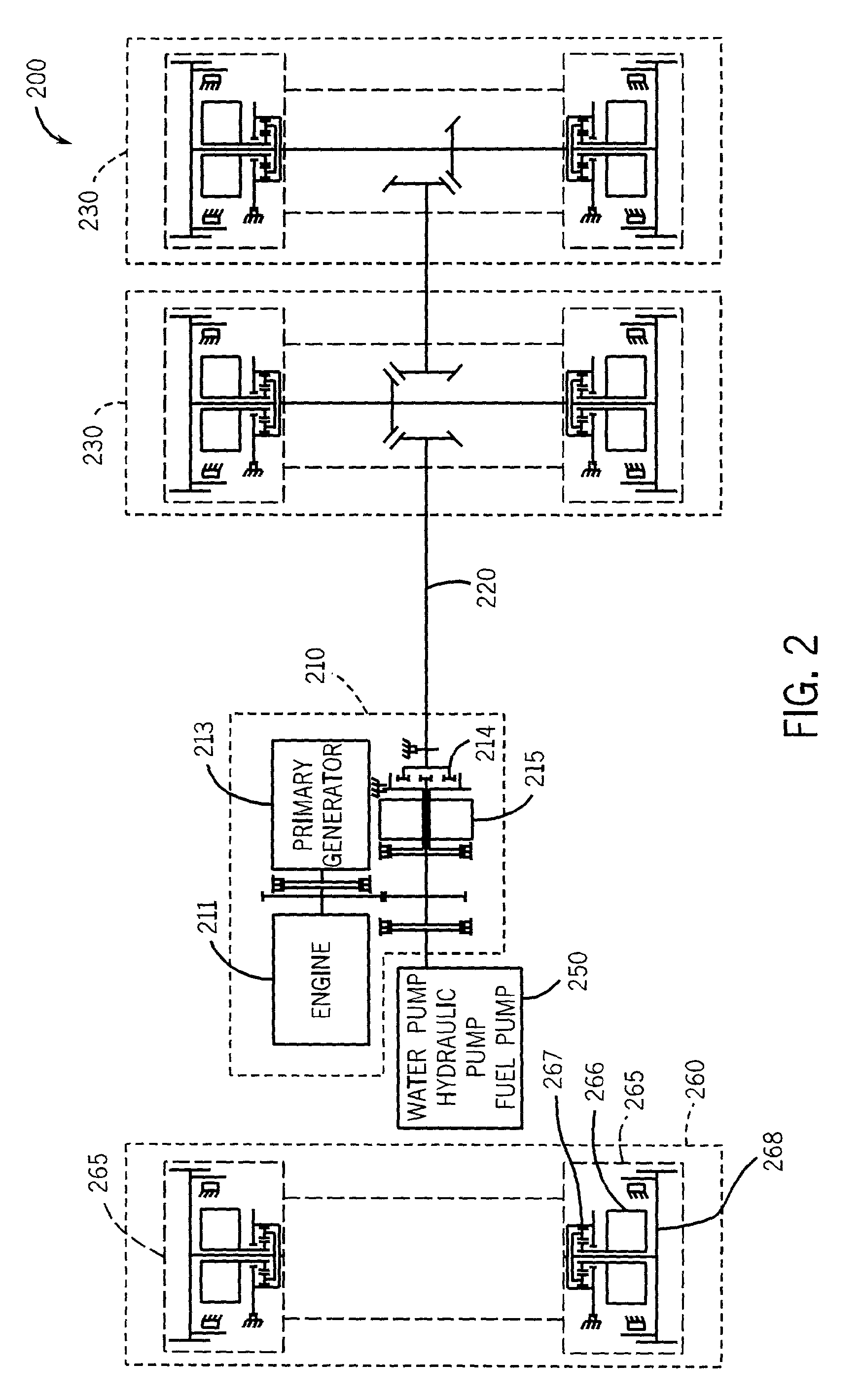 Hybrid vehicle with combustion engine/electric motor drive