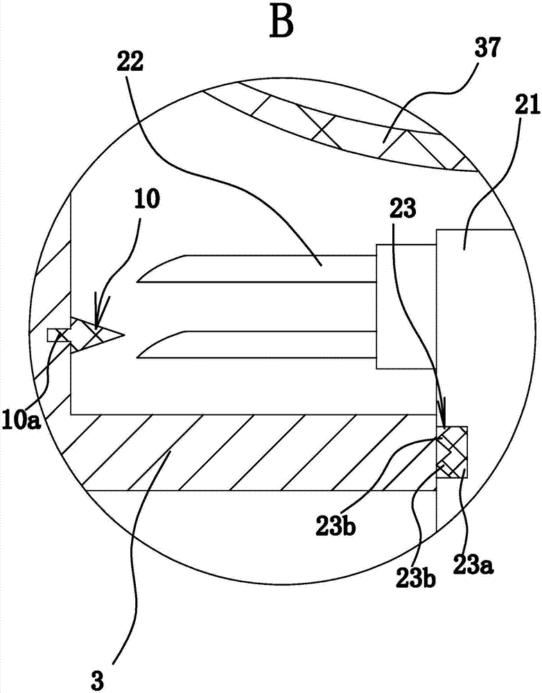 Mixing mechanism for gluing device for glass fiber cloth