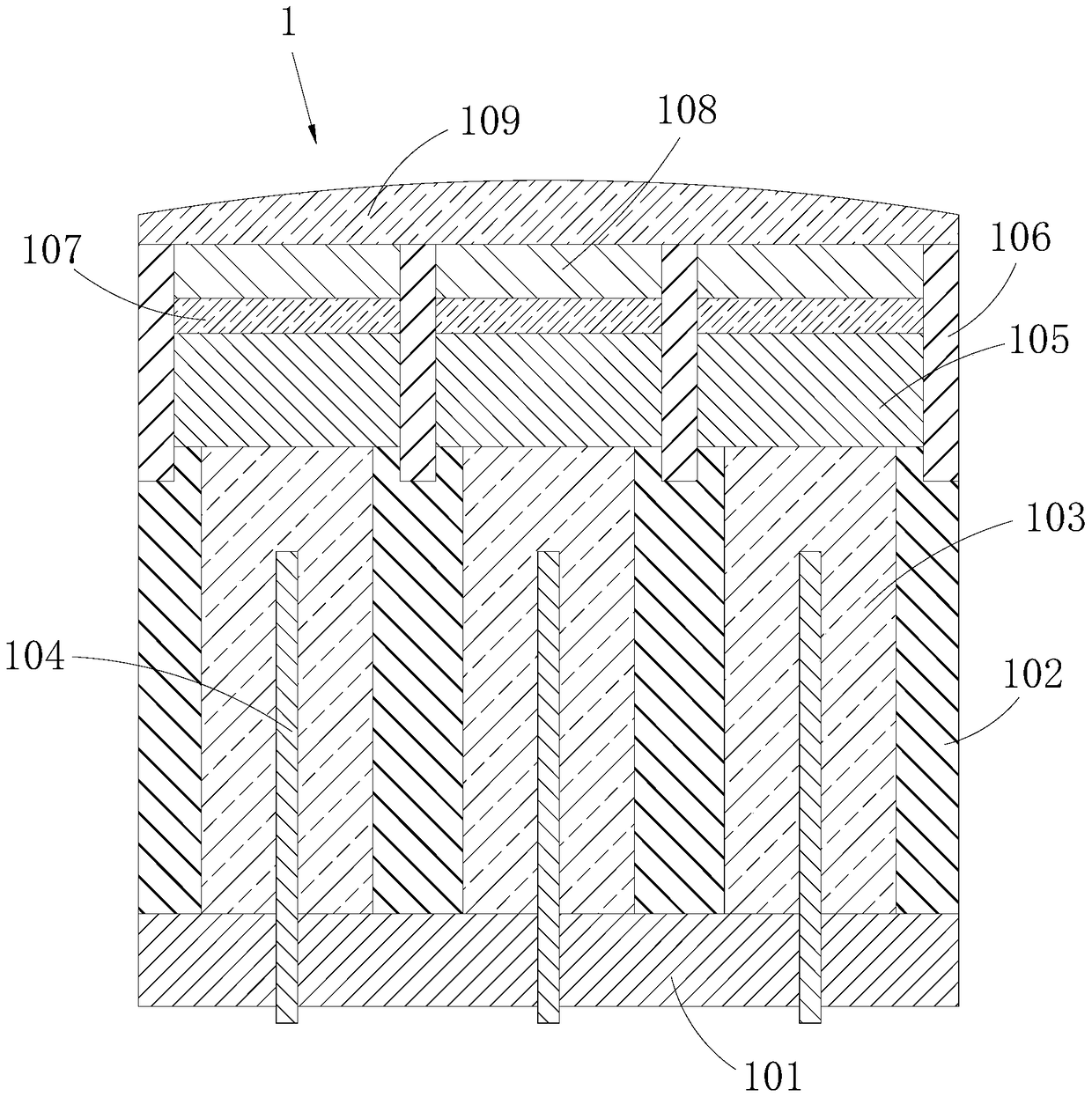 Two-dimensional array ultrasonic transducer based on three-dimensional ultrasonic imaging and its preparation method