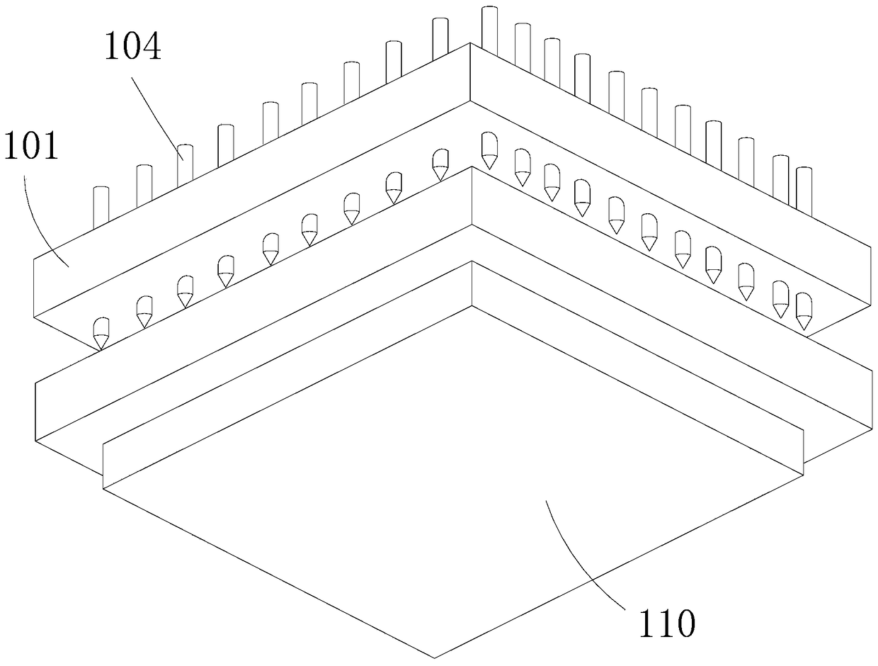 Two-dimensional array ultrasonic transducer based on three-dimensional ultrasonic imaging and its preparation method