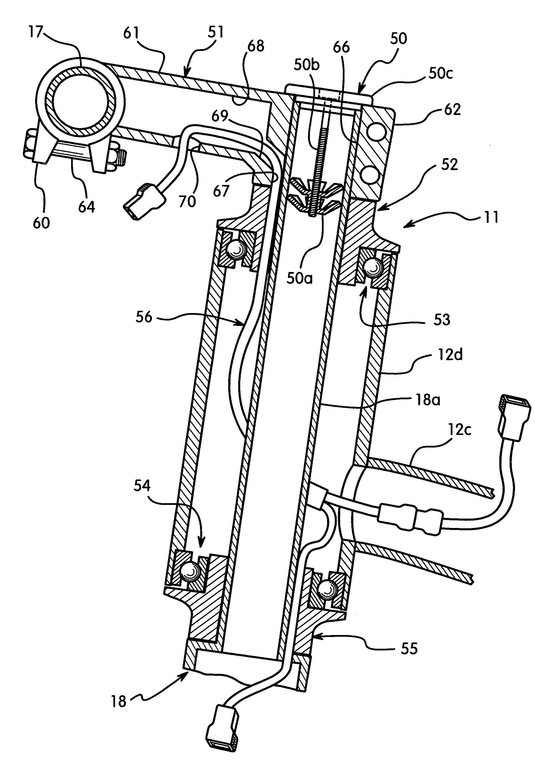 Bicycle headset structure