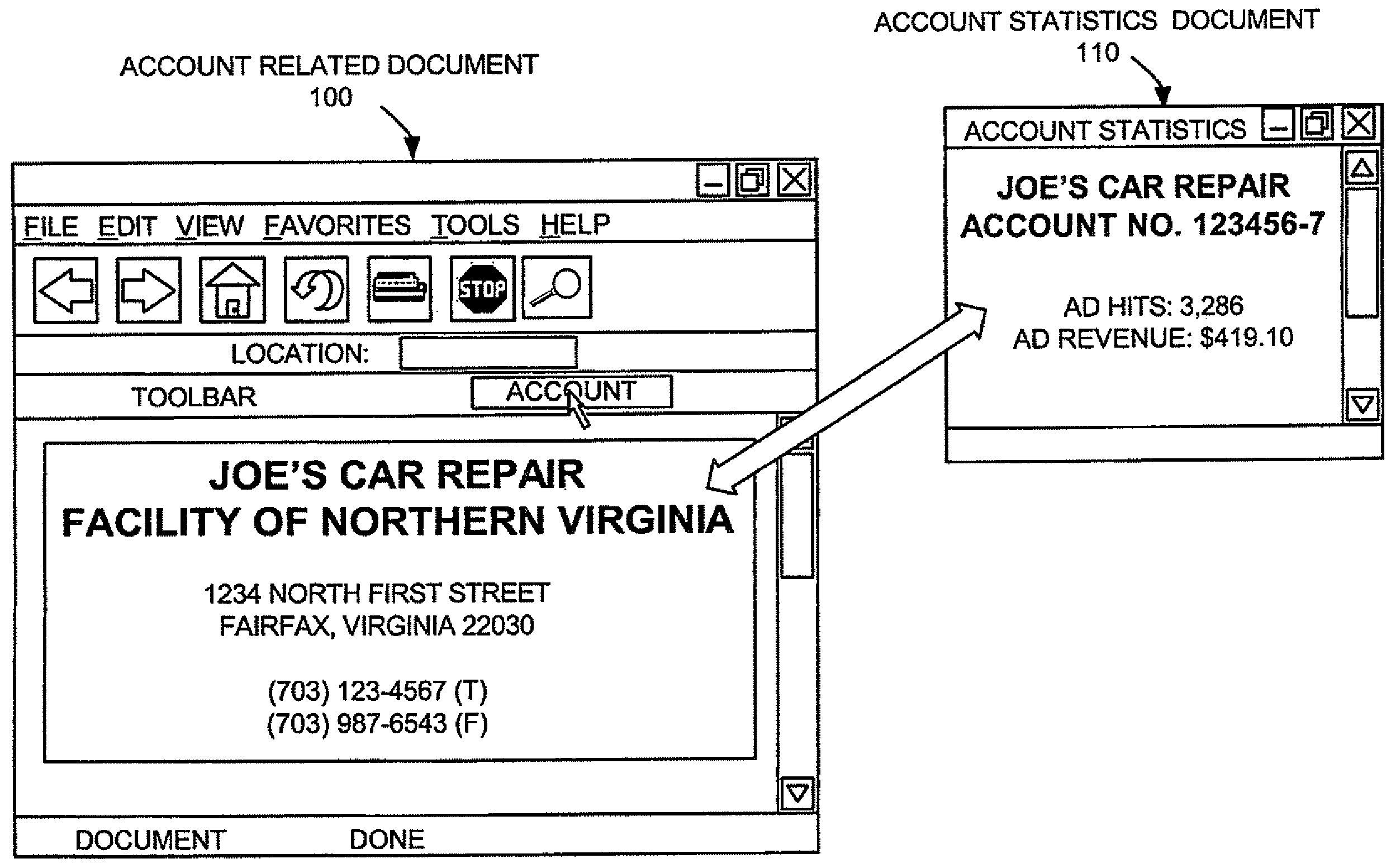 Context-aware processes for allowing users of network services to access account information