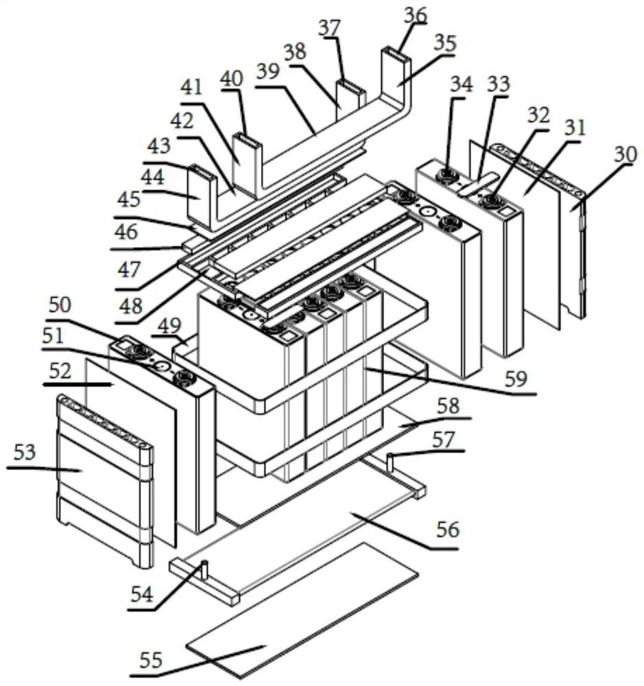 A dual-shaft dual-motor marine ammonia-electric hybrid power system