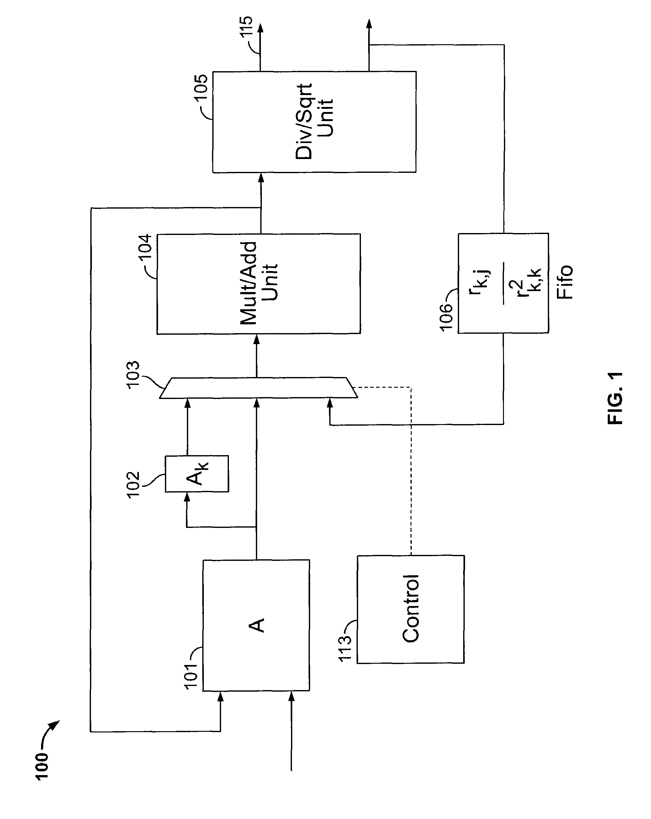 QR decomposition in an integrated circuit device