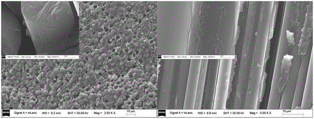 Preparation method of composite material with fiber surface coated with cellulose nano crystals and used for multi-scale enhancement