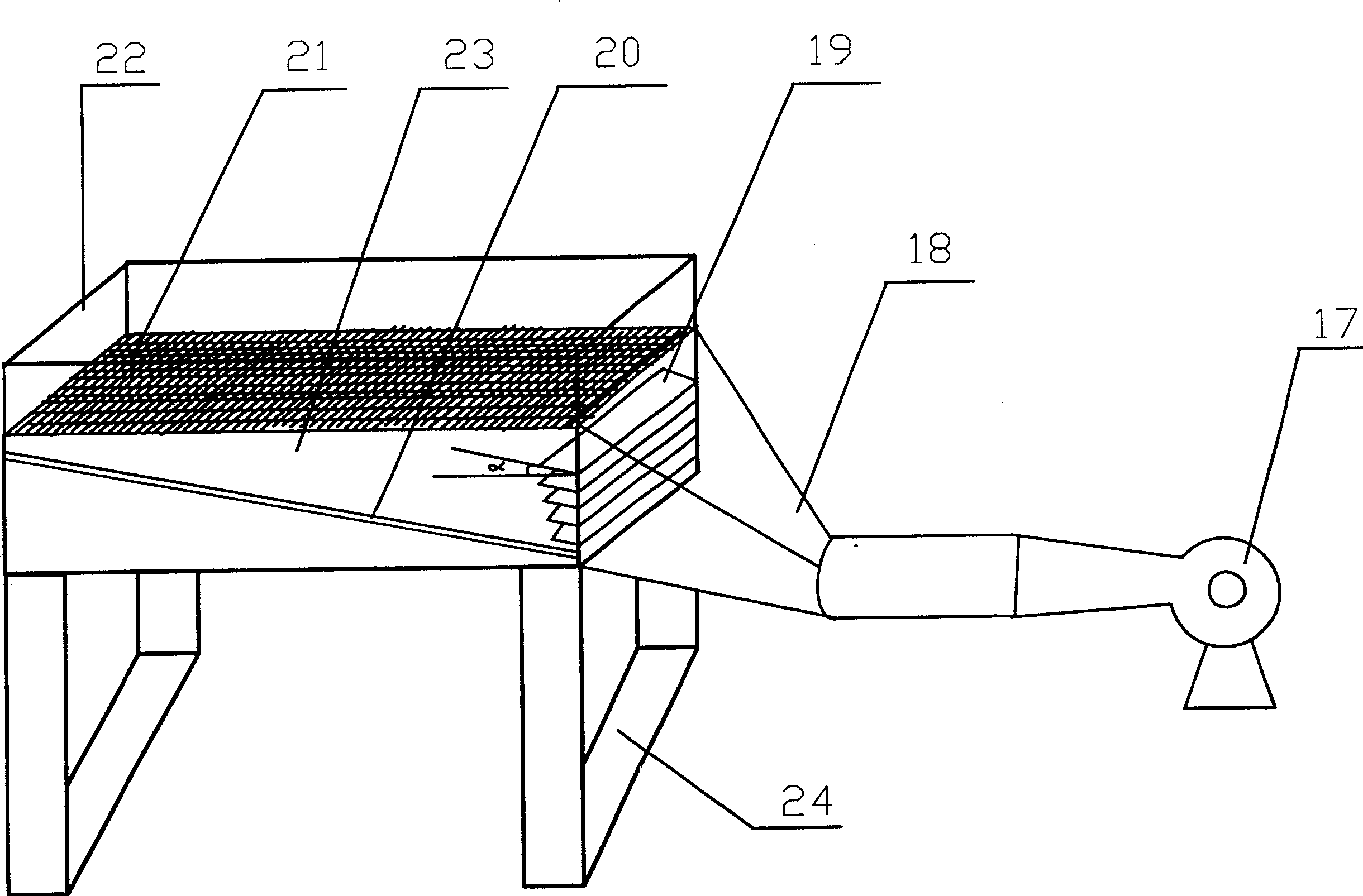 Production method of Mocha tea and special equipment thereof