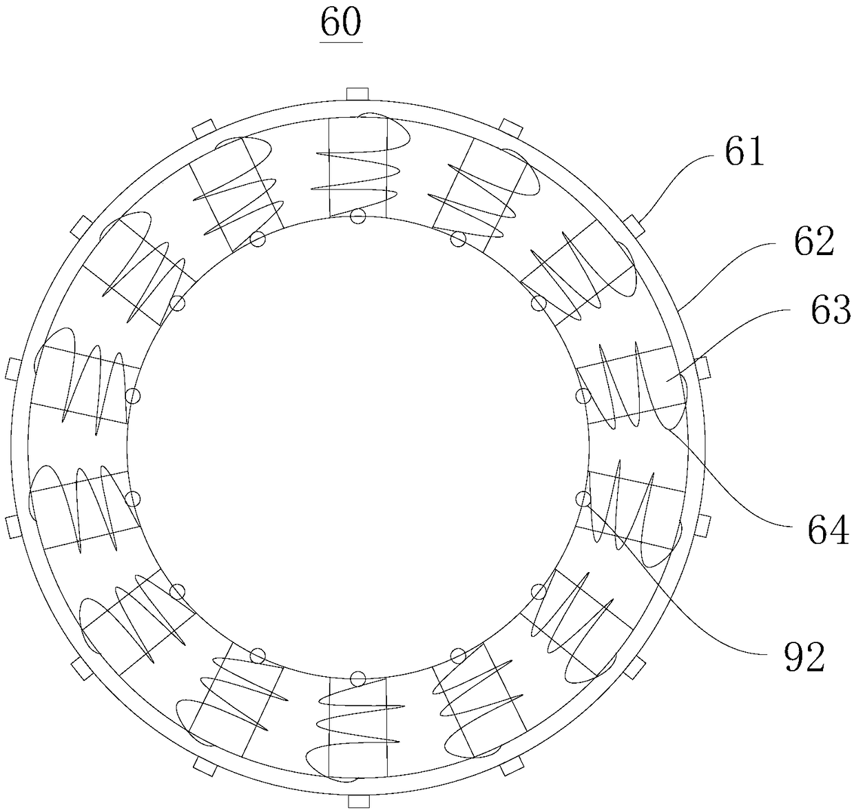 Magnetic suspension refrigeration compressor