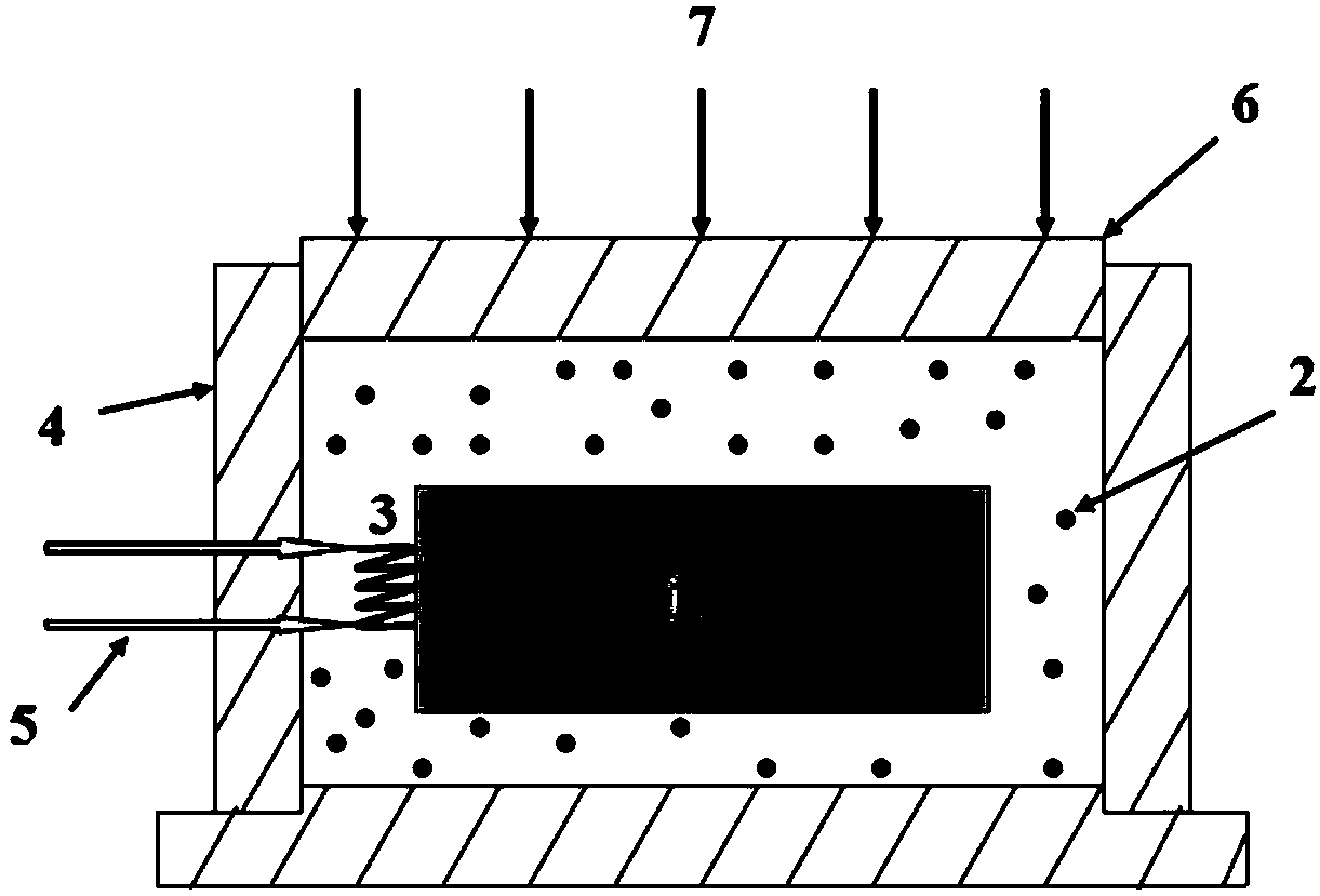 Self-propagating solidifying method for radioactive contaminated sandy soil