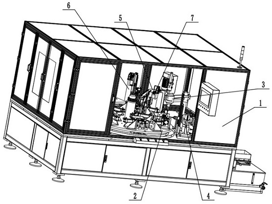 An automatic cross fastener drilling and riveting equipment