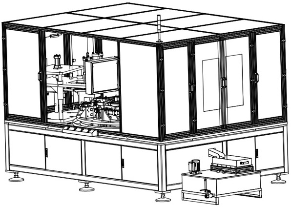 An automatic cross fastener drilling and riveting equipment