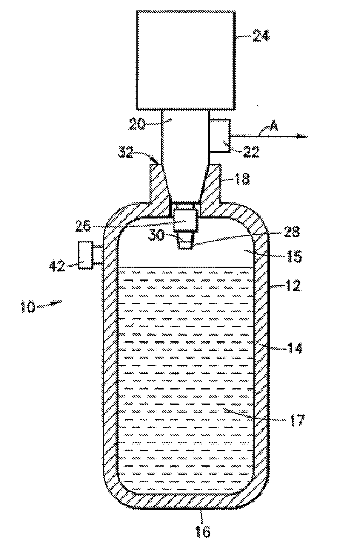 Apparatus and method for hydrogen generation from gaseous hydride