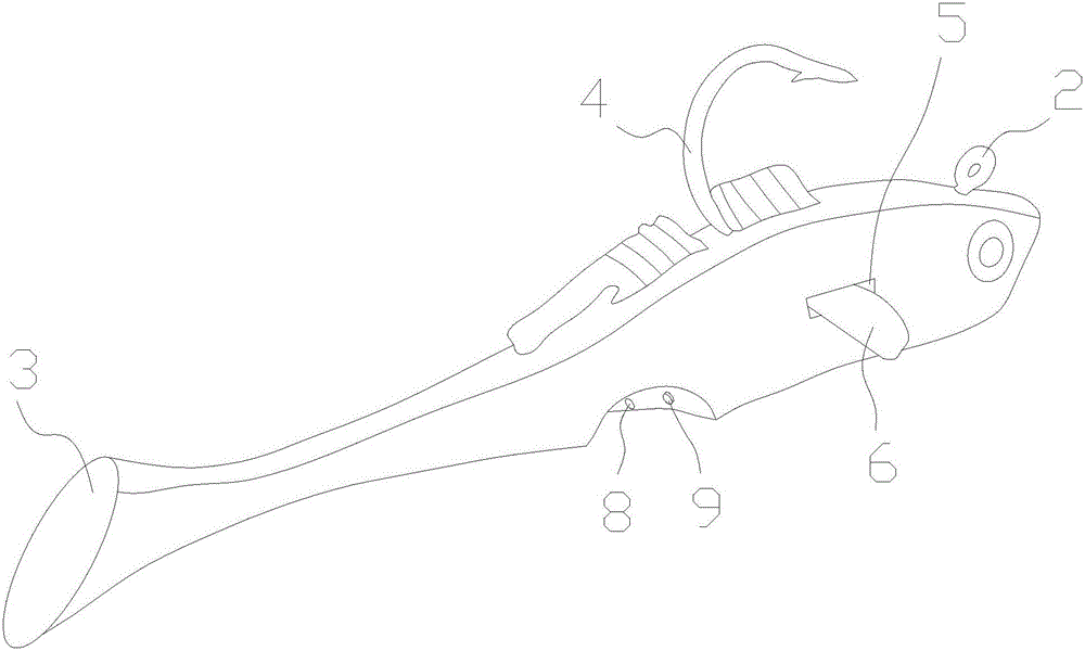 Assembled rheid bionic environment-friendly bait