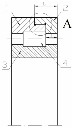 Cylindrical roller bearing capable of bearing bidirectional axial force