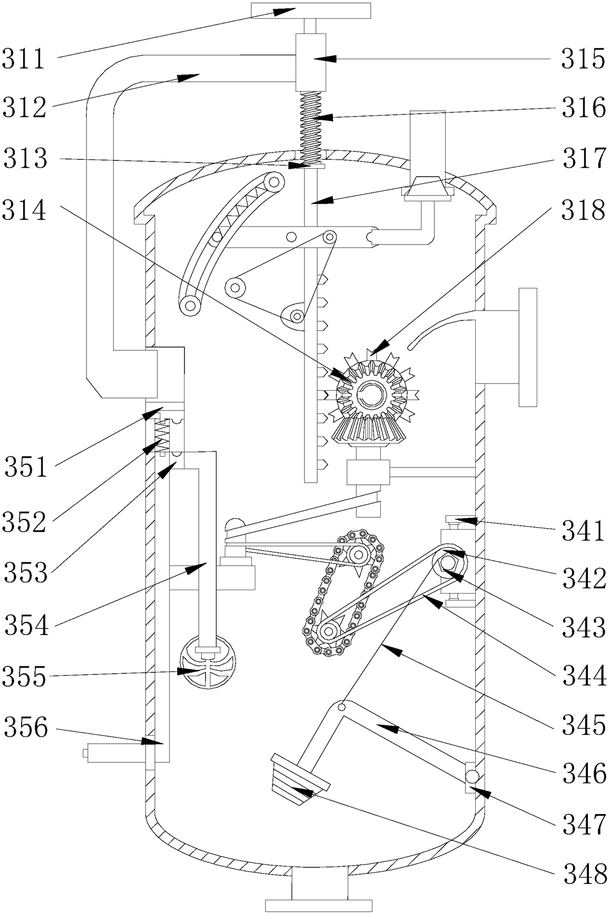 Purification treatment system for acidic industrial wastewater