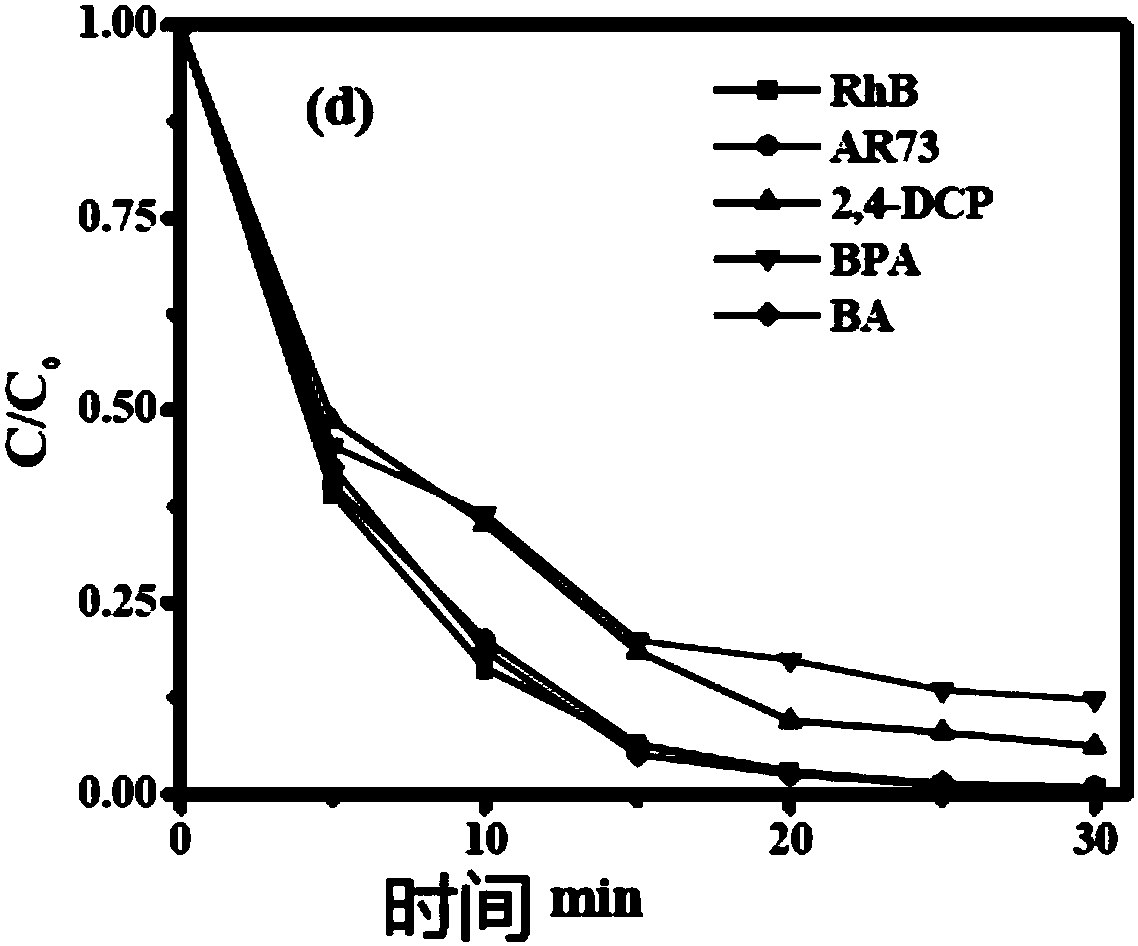 Fe-N compound doped carrier catalyst, preparation method and application