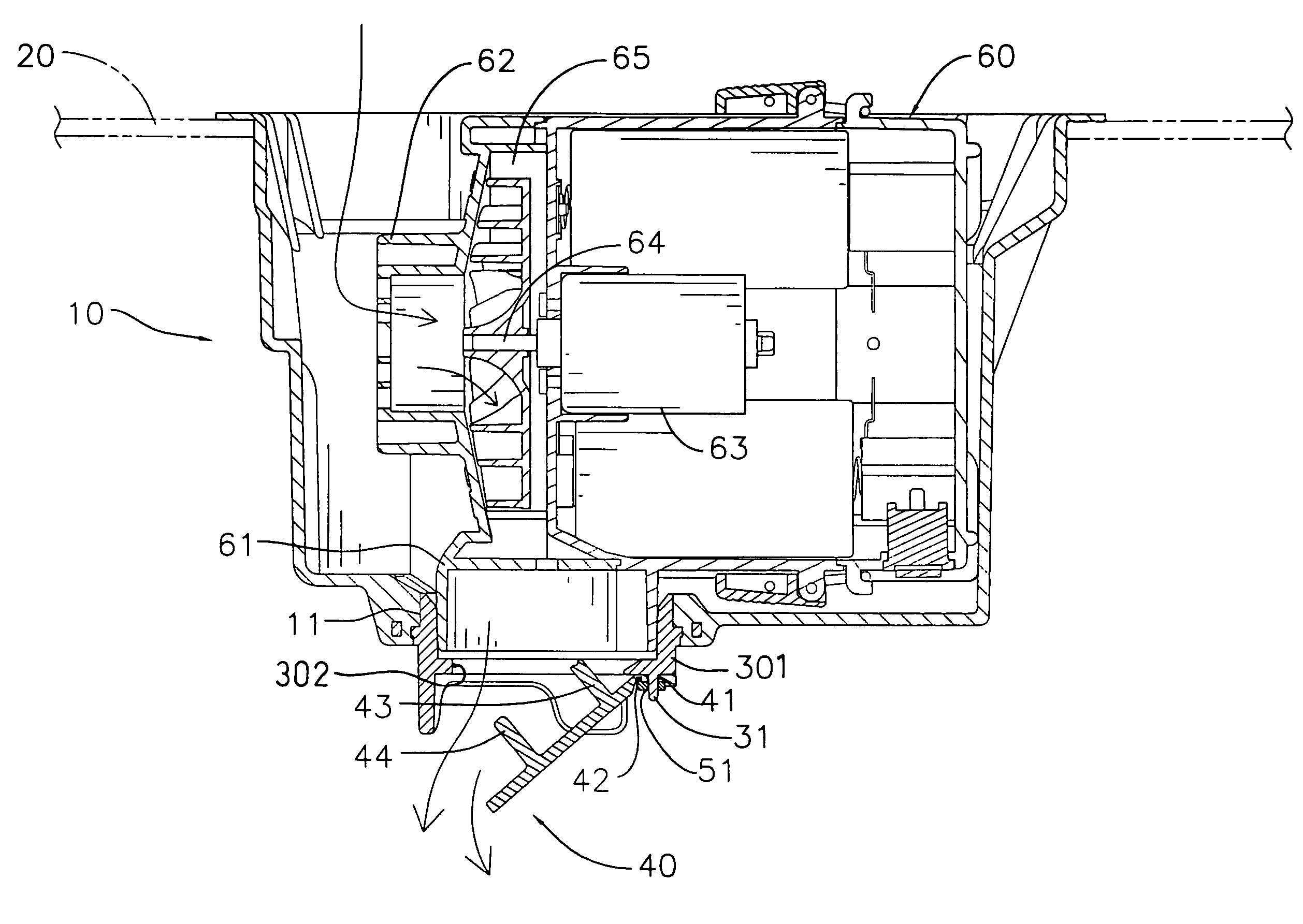 Bidirectional air pump assembly for inflatable objects