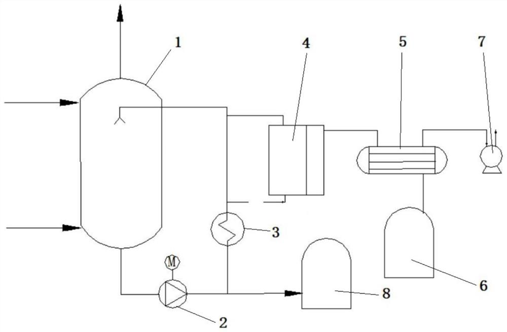 Device and method for preparing alcohol through continuous gas fermentation