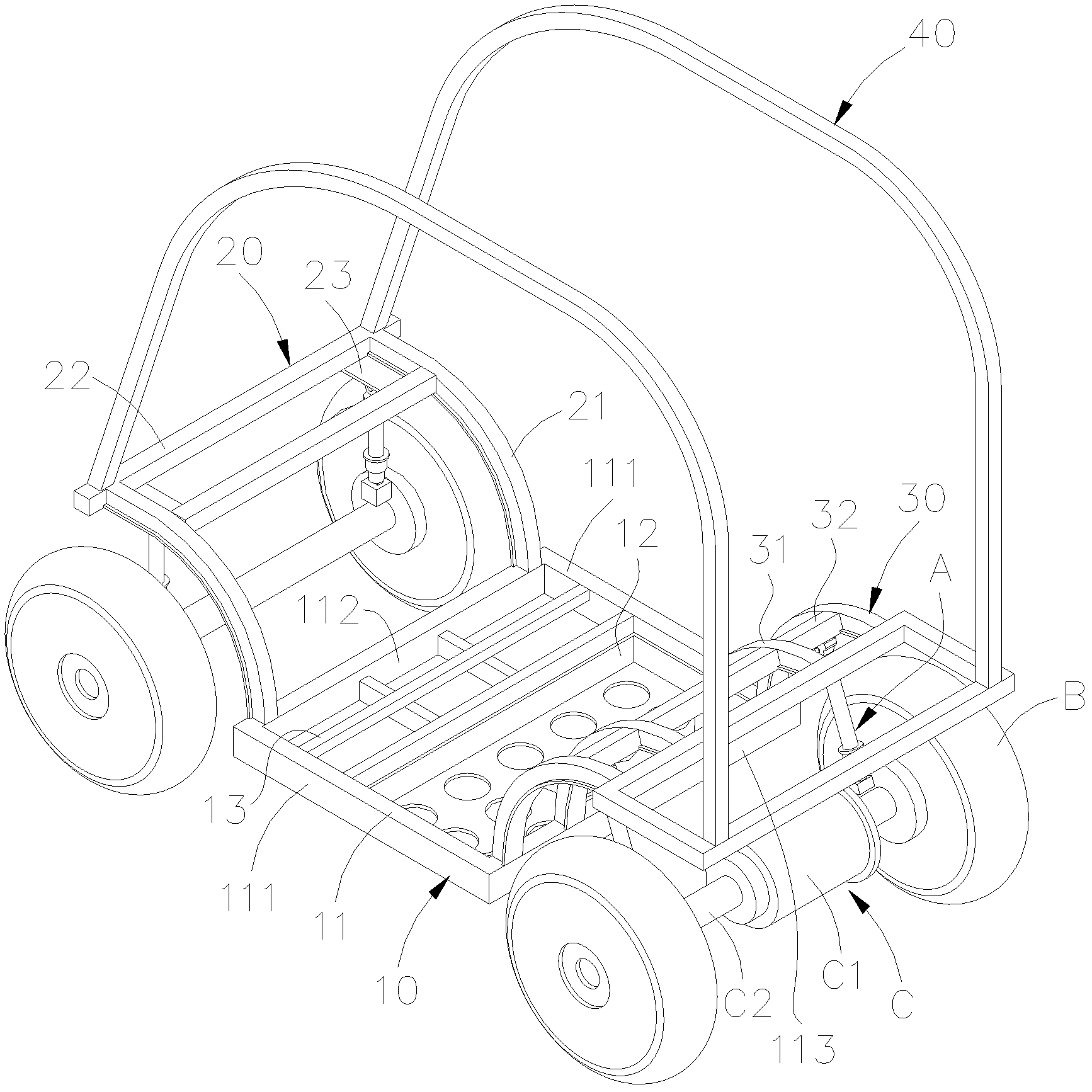 Electric vehicle beam structure