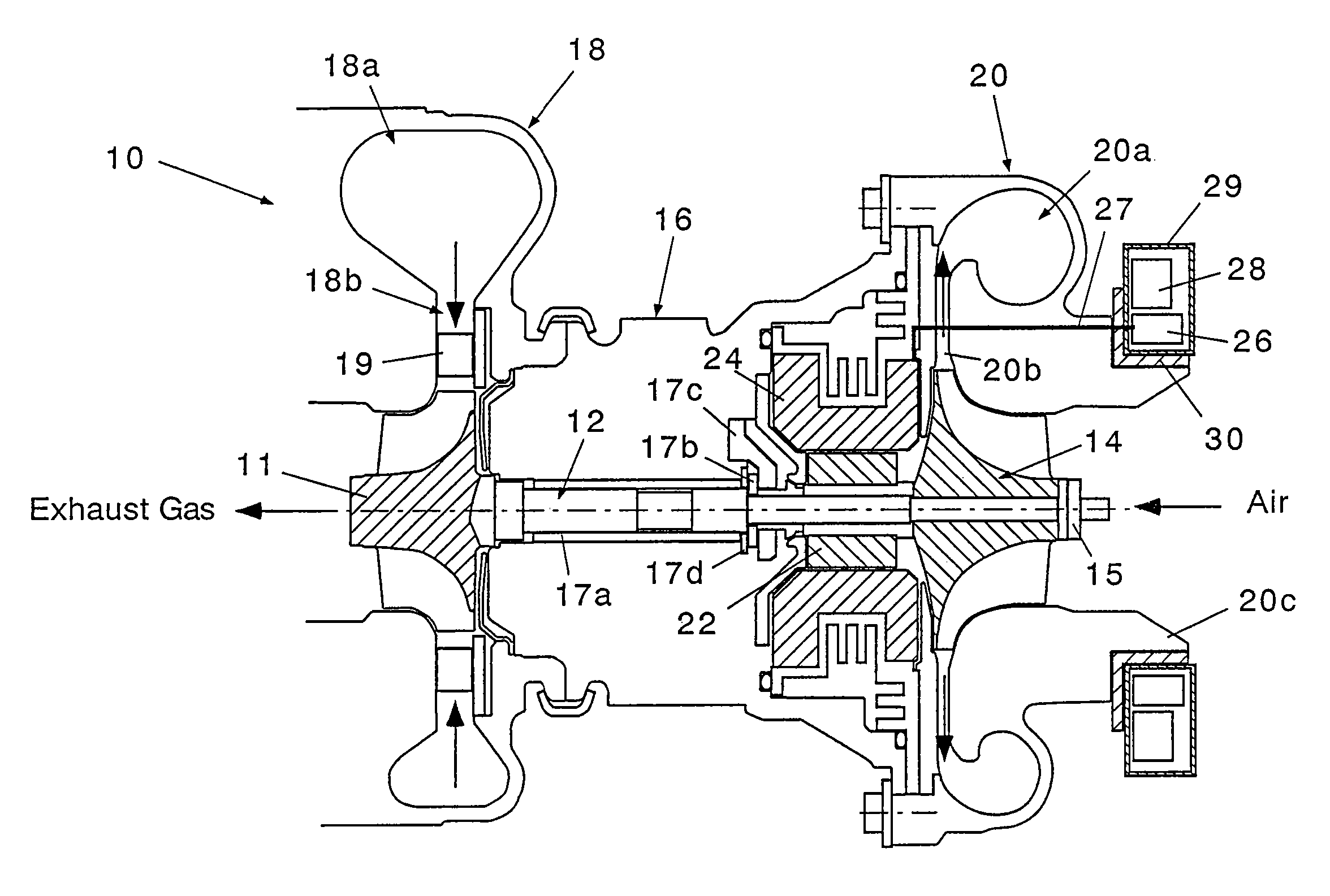 Motor-driven supercharger