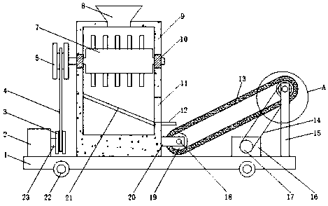 Boiler fuel feeding device