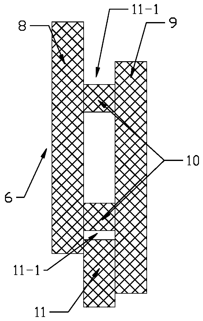 Partition plate mechanism for making similar simulation experimental faults