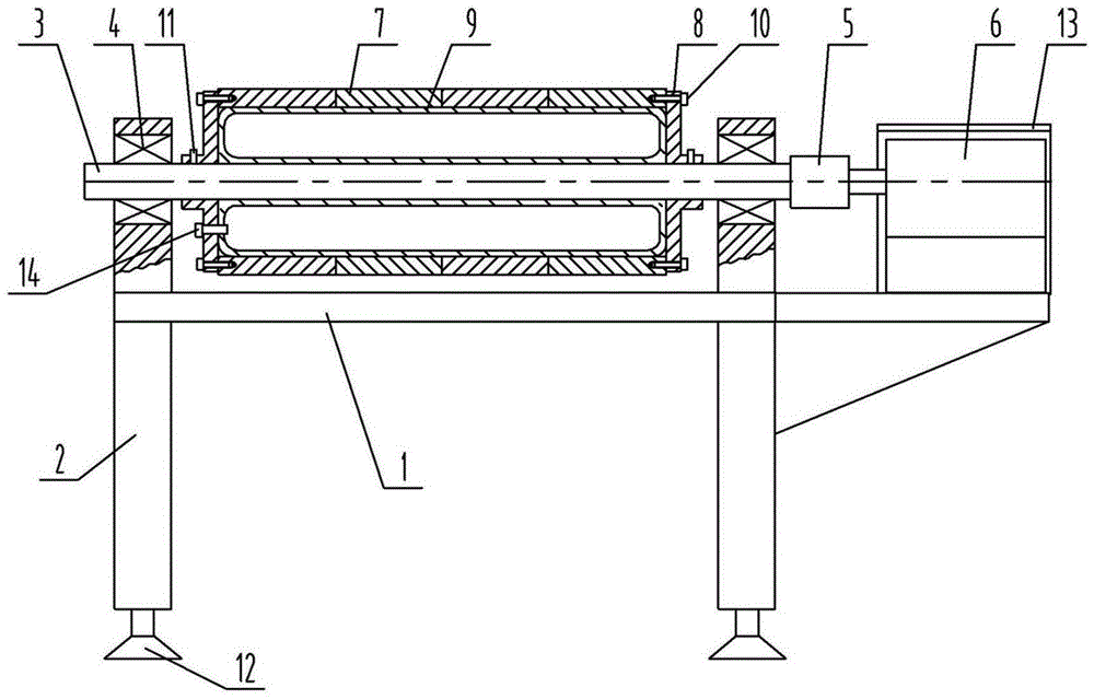 Simple polishing machine for the production of piano shell parts