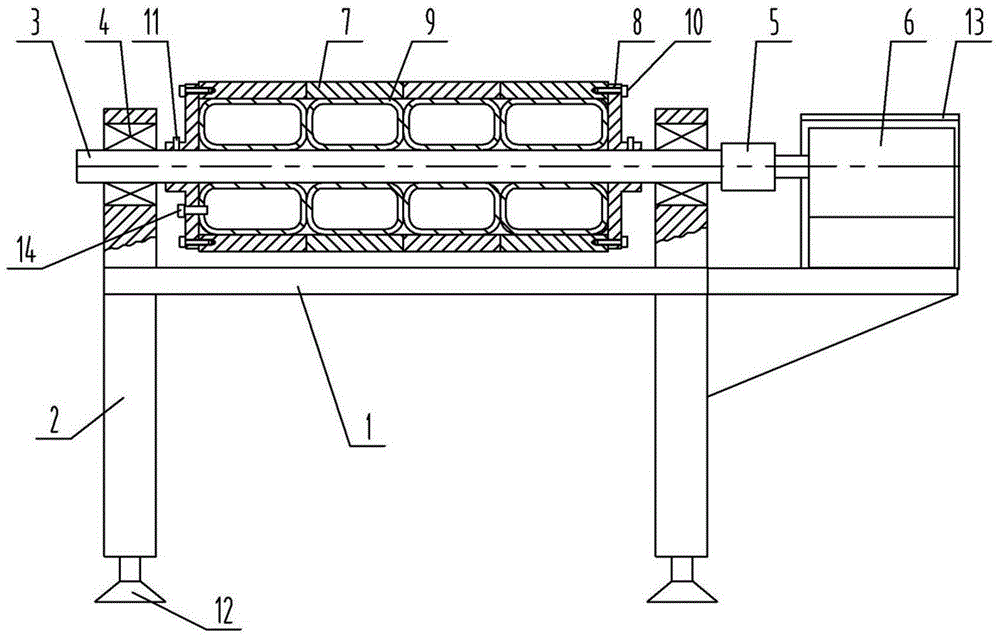 Simple polishing machine for the production of piano shell parts