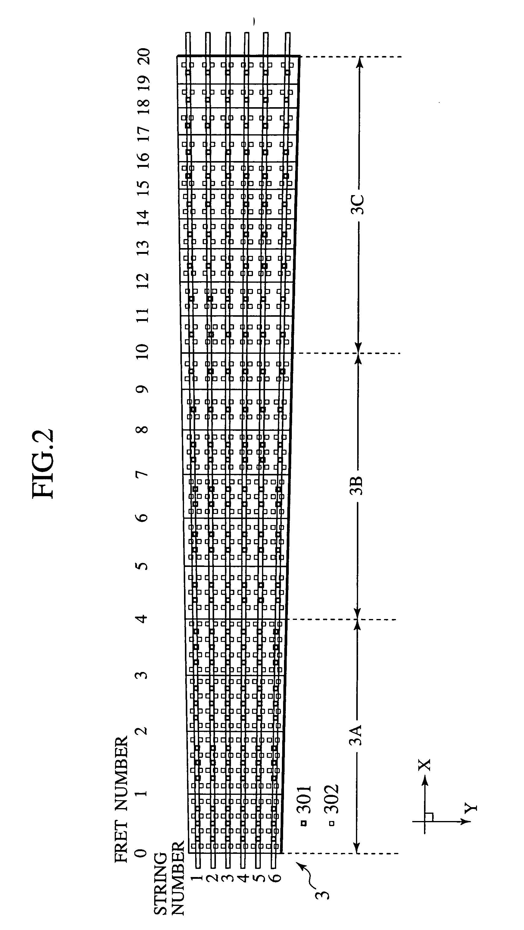 Playing motion capturing apparatus, fingering analysis apparatus, string instrument for playing motion capturing, and string instrument for practicing fingering