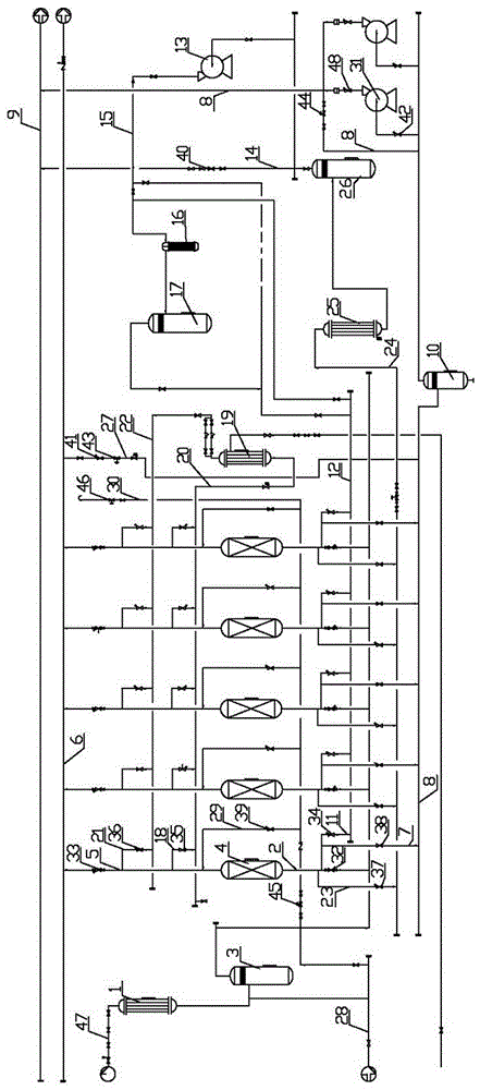 Deep dewatering device for organic gas and chloroethylene and nitrogen regenerating methods utilizing same