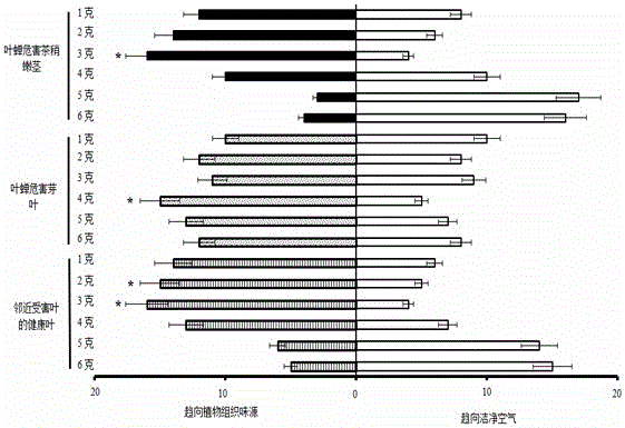 A kind of preparation method of attractant for leafhopper tricladidae wasp