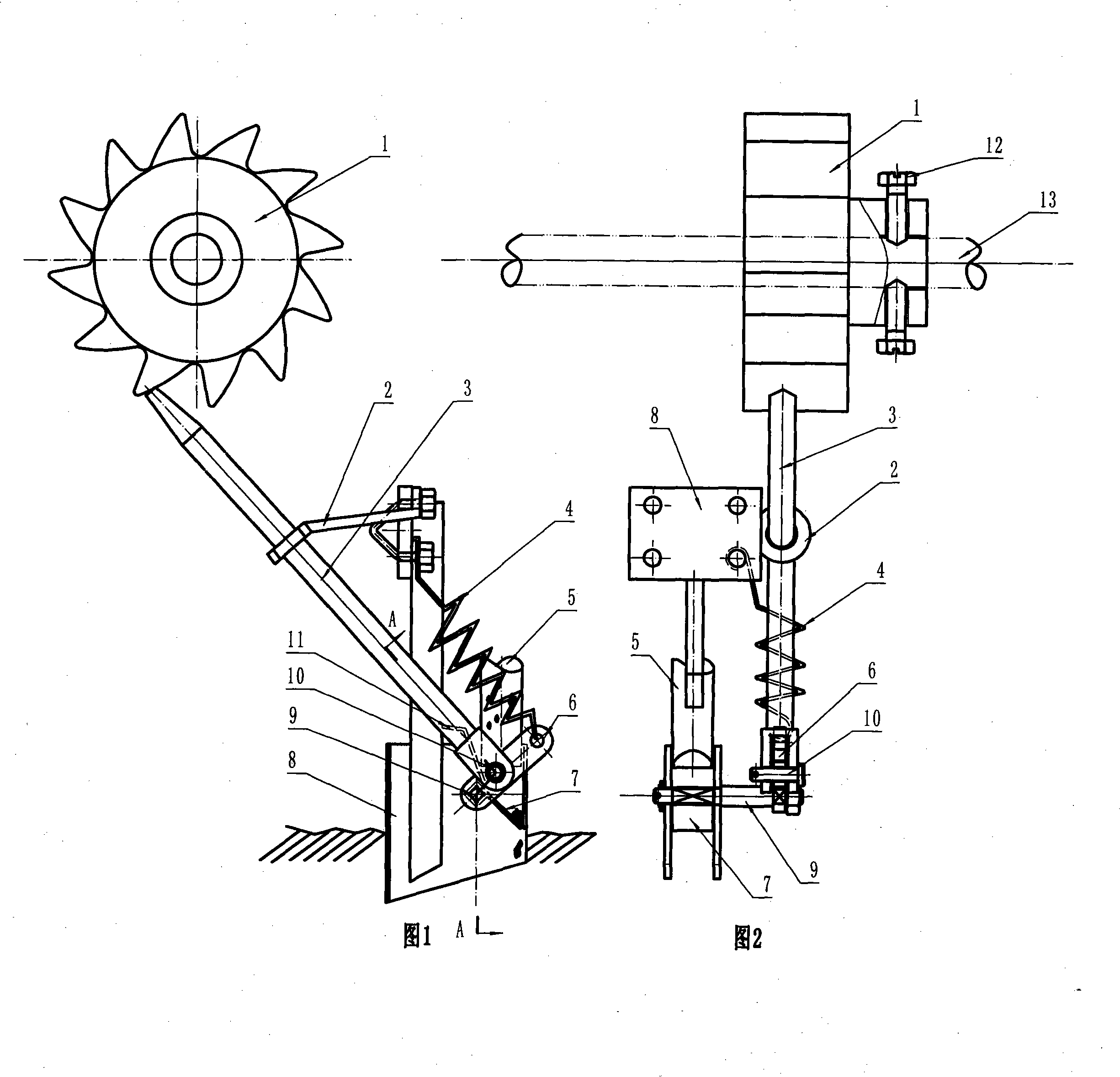 Intermittent type hole seeding device