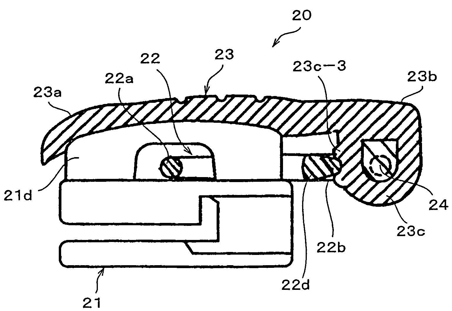 Slider for slide fastener