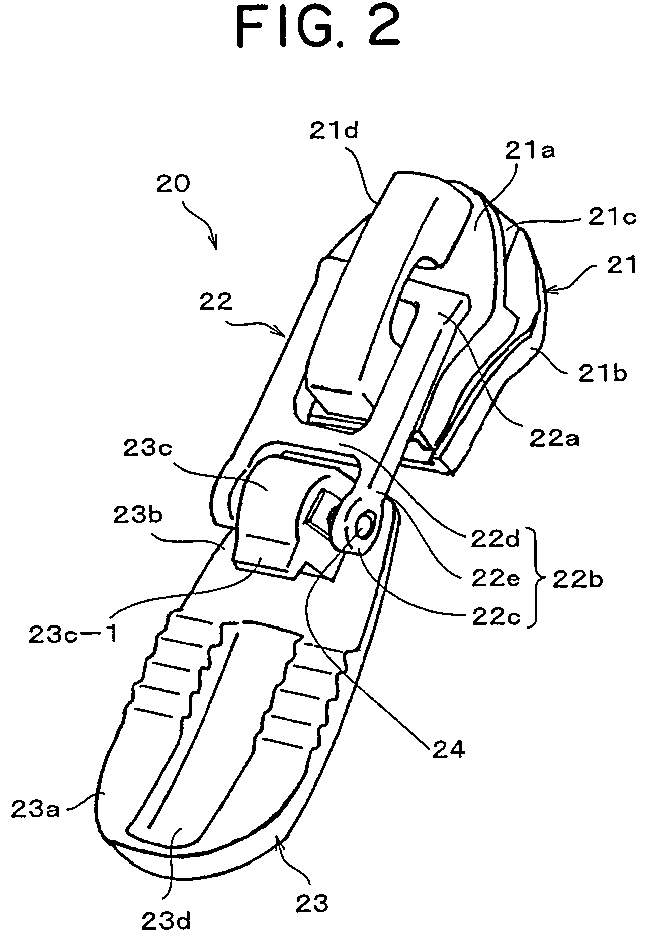 Slider for slide fastener