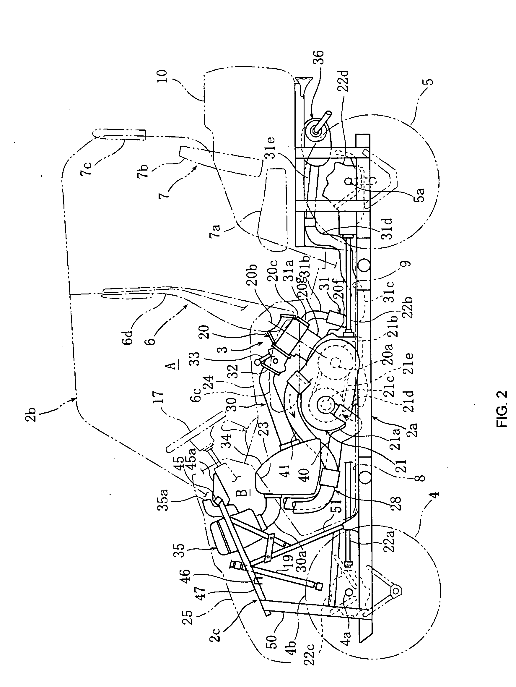 All terrain vehicle with radiator protection