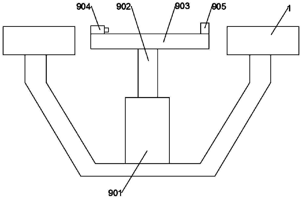 Three-control timing board discharging control system