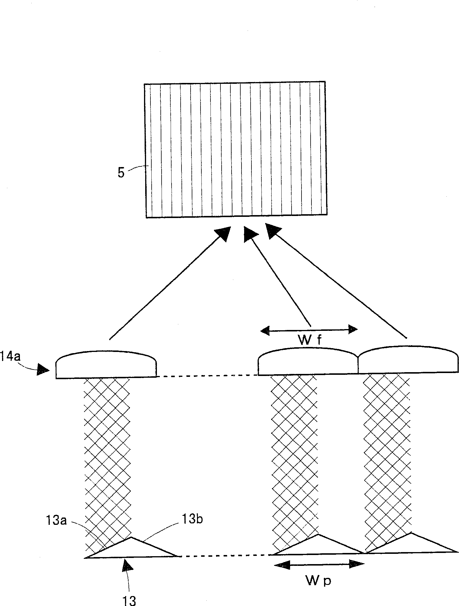 Light mixing member, multiple-lamp lighting equipment and projection video display