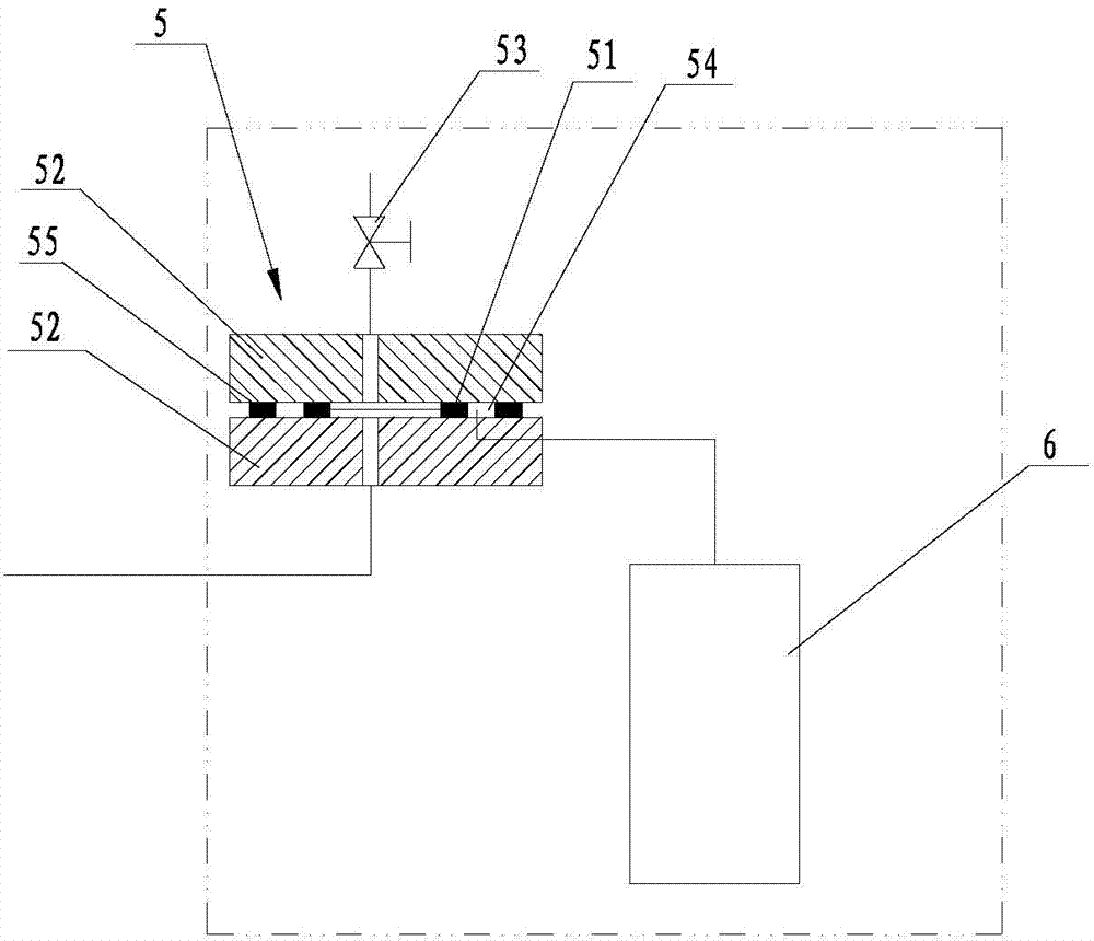 High-pressure gas tightness detection system